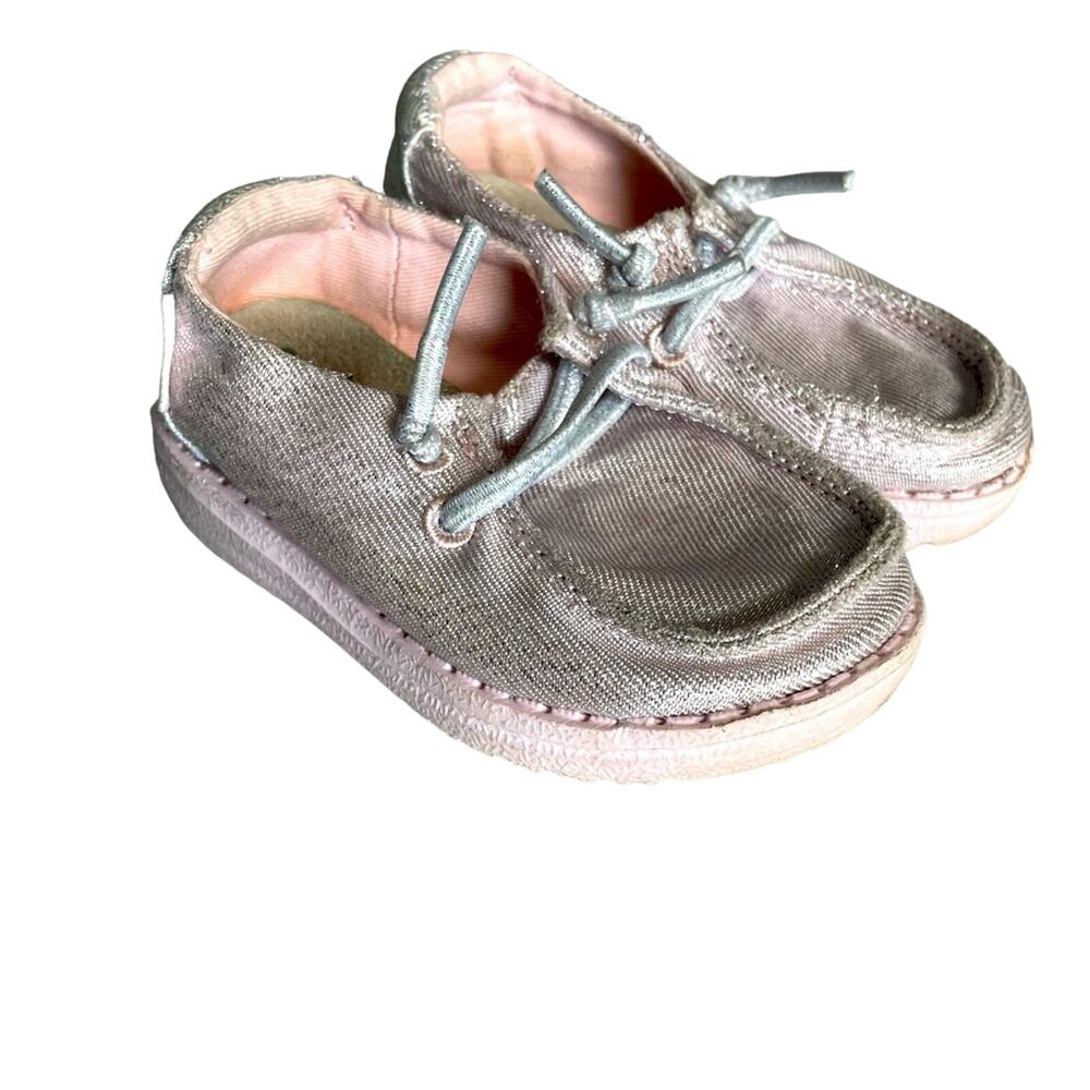 Hey Dude Wendy Toddler Pink Sparkly Shoes Toddler Size 5